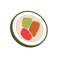 icono de rebanada de sushi png