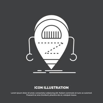 Android. beta. droid. robot. Technology Icon. glyph vector symbol for UI and UX. website or mobile application