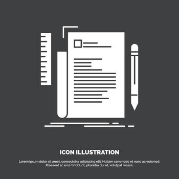 Code. coding. file. programming. script Icon. glyph vector symbol for UI and UX. website or mobile application