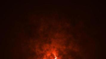 resumo da noite da faísca da chama, perigo da fogueira, efeito de flash de calor de fogo ardente, elemento de brilho de fumaça do inferno do inferno, isolado quente, animação de combustível mágico de lareira leve video