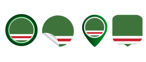 chechen republic of ichkeria flag flat icon symbol illustration png