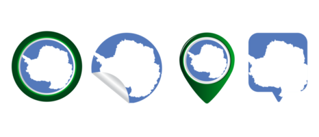 ilustración de símbolo de icono plano de bandera de la Antártida png
