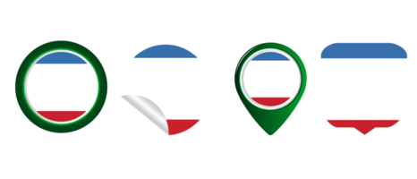 ilustração de símbolo de ícone plano de bandeira da Crimeia png
