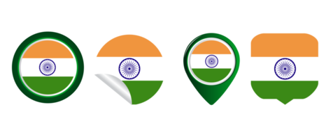 India flag flat icon symbol illustration png