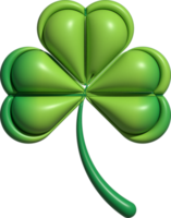 cute 3D lucky clover leaf decoration png