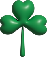 cute 3D lucky clover leaf decoration png