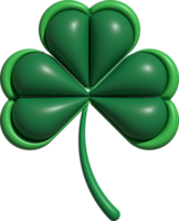 cute 3D lucky clover leaf decoration png