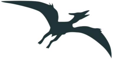 silueta de dinosaurio - pteranodon png