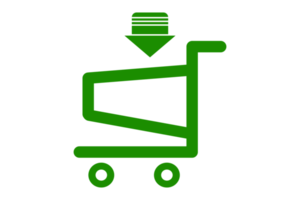 groen buying trolley mand png