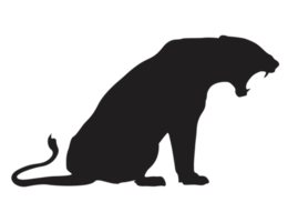 silhouette of a female lion png