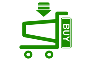 groen buying trolley mand png
