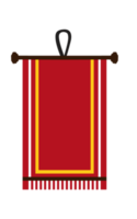 bandera roja del reino png