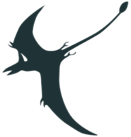 dinosaurus silhouet - pteranodon png