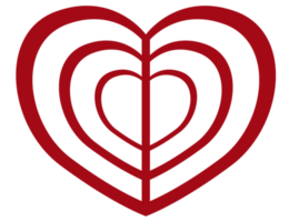 Valentinstag-Liebessymbol mit Wellenthema png