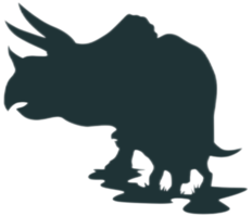 Animal - Dinosaur Silhouette png