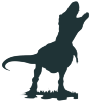 silhueta de dinossauro - tiranossauro png