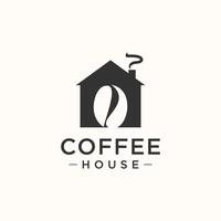 Coffee house logo icon with modern concept design Premium Vector