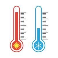 instrumentos de medición de temperatura. vector