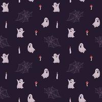 halloween seamless pattern vector