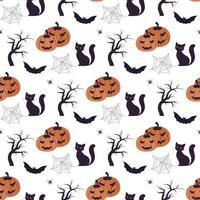 halloween seamless pattern vector