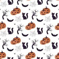 halloween seamless pattern vector