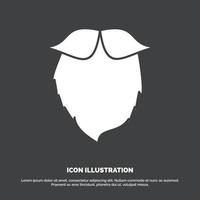 moustache. Hipster. movember. beared. men Icon. glyph vector symbol for UI and UX. website or mobile application