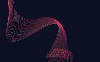 Abstract Red Color technology Line wave background vector