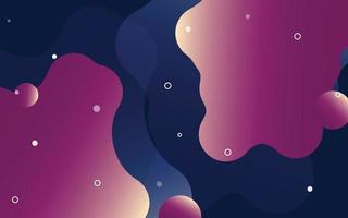 Floating liquid blobs. Abstract colorful banner with fluid shapes. Futuristic composition with bubbles. 3D vector illustration for advertising. marketing or presentation