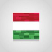 Hungary Abstract Flag Background vector