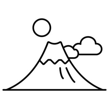 Mount Fuji Which Can Easily Modify Or Edit vector