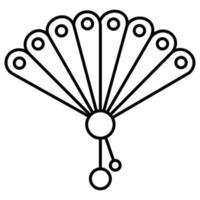 Hand Fan Which Can Easily Modify Or Edit vector