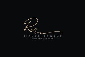 Initial RA Letter Signature Logo Template elegant design logo Sign Symbol template vector icon