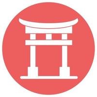 Torii Gate Which Can Easily Modify Or Edit vector