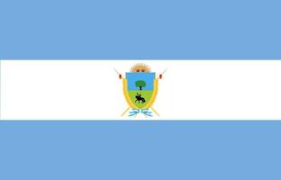 La Pampa Flag. Argentina Provinces. Vector Illustration.