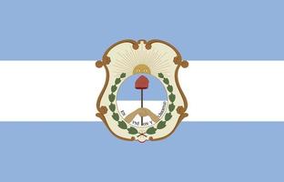 San Juan Flag. Argentina Provinces. Vector Illustration.