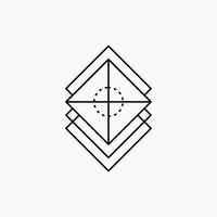 Arrange. design. layers. stack. layer Line Icon. Vector isolated illustration
