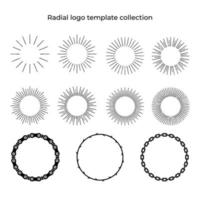 Circle frame template. Grunge element. Sunburst vector. Eps 10 vector