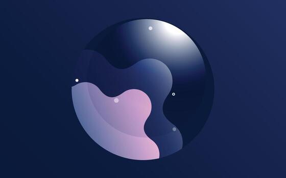 Gradient abstract background flowing liquid shapes. Template for the design of a flyer. presentation. Vector