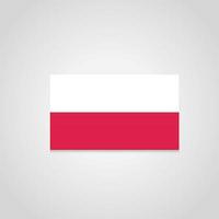 vector de bandera de polonia