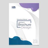 Abstract Brochure Design. Liquid Shape Blob Design Element. Marketing Material vector