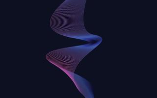 Abstract Blue Color technology Line wave background vector