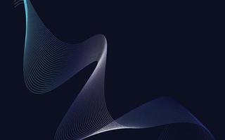 Abstract Blue Gradient wavy Lines background vector