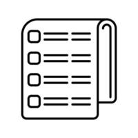 List Vector Icon