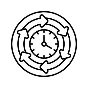 Processing Time Vector Icon