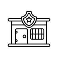 Police Station Vector Icon