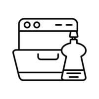 Washing Dishes Vector Icon