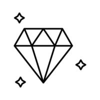 icono de vector de diamante