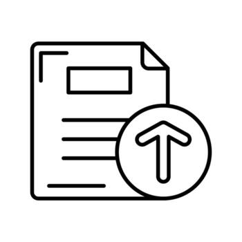 icono de vector de carga de archivos