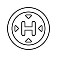 Heliport Vector Icon