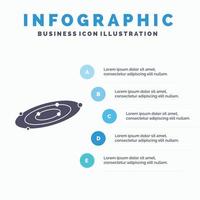 Galaxy. astronomy. planets. system. universe Infographics Template for Website and Presentation. GLyph Gray icon with Blue infographic style vector illustration.